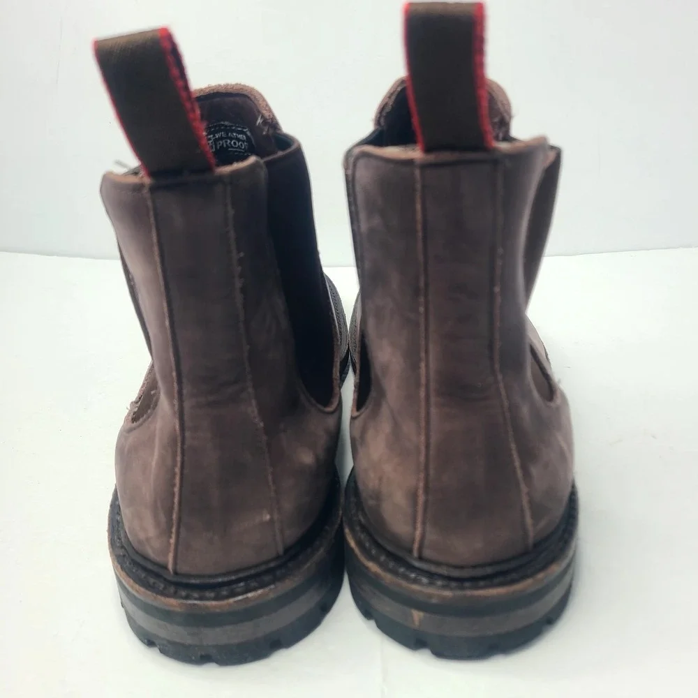 Allen Edmonds Grafton Chelsea Boots Men Sz 14 D Brown Weatherproof Comfort Shoes